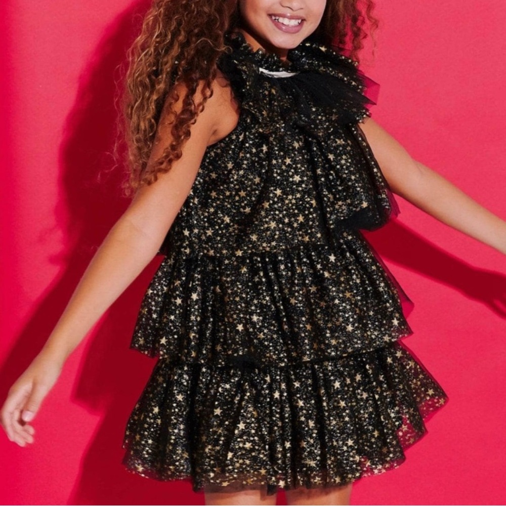 Lola + The Boys Glittering Star Dress